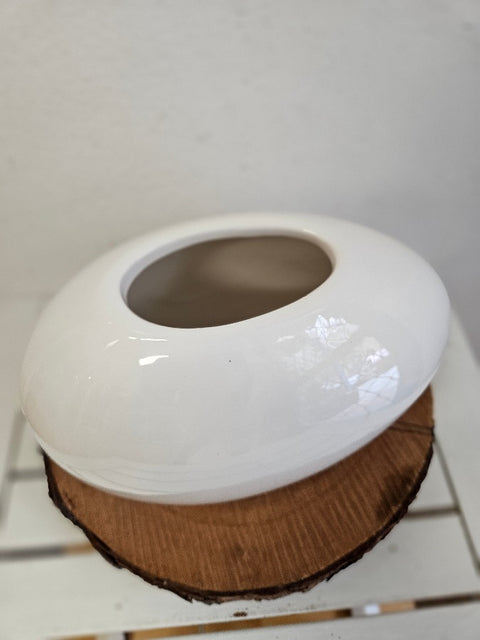 White Ceramic Design Vase