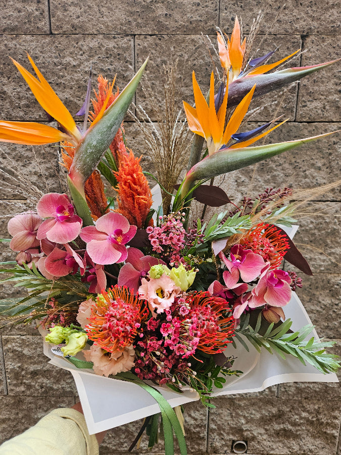 Strelitzia Bouquet - Exotic Bird of Paradise Flowers