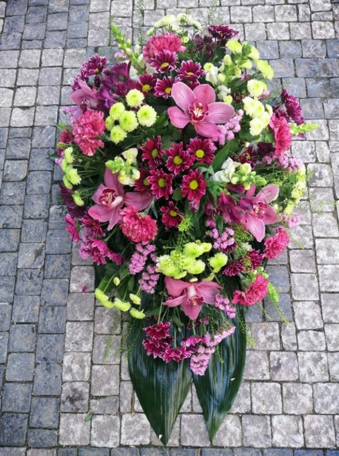 Funeral Flowers // Multi-coloured Teardrop
