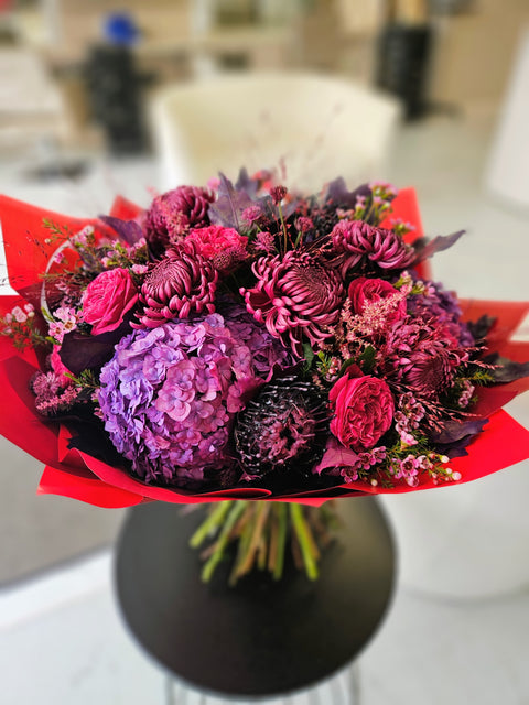 Purple Bomb Bouquet