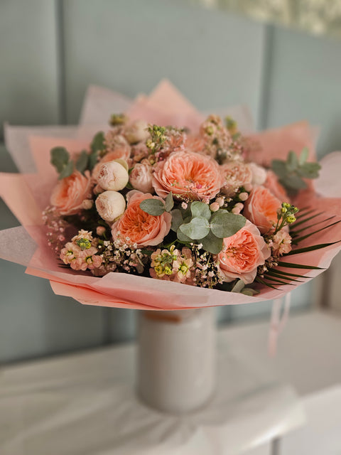 Pink Princess Bouquet – pink roses gift delivery Prague | myflorist.cz