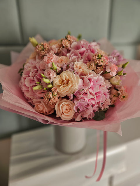 Hydrangea Sugar Candy Rose Bouquet