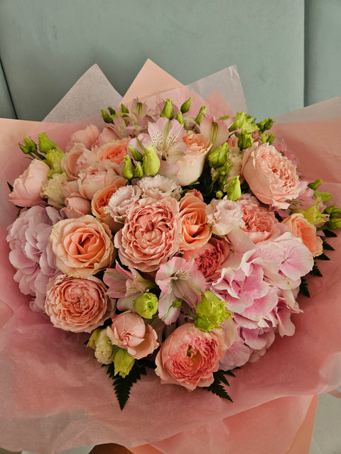 Hydrangea Sugar Candy Rose Bouquet