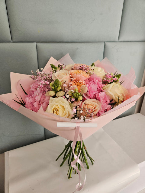 Hydrangea Sugar Candy Rose Bouquet
