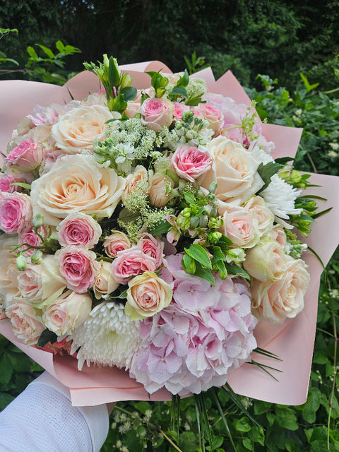 Hydrangea Sugar Candy Rose Bouquet