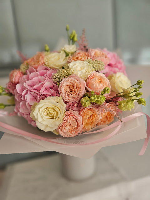 Hydrangea Sugar Candy Rose Bouquet