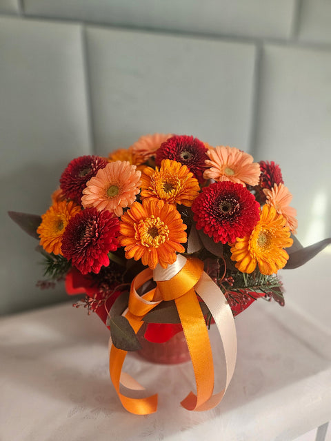 Sunset Gerberas Flowerbox