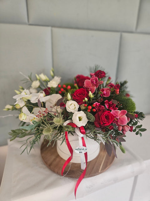 Art Flowerbox Červenobílý stínovaný