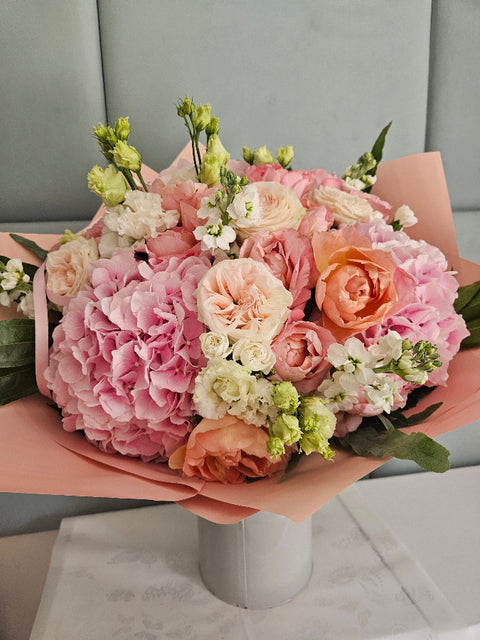 Hydrangea Sugar Candy Rose Bouquet