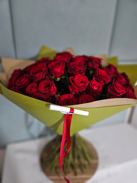 Kytice červených růží