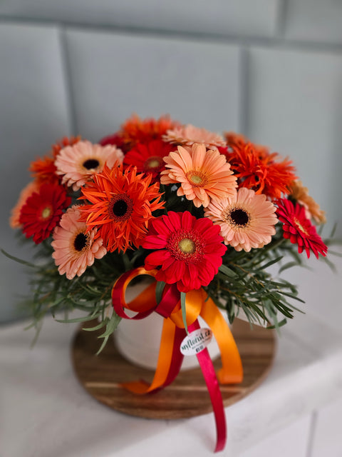 Autumn Gerberas Flowerbox